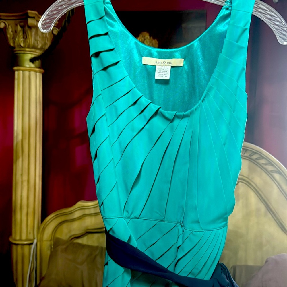 Ark & Co teal dress